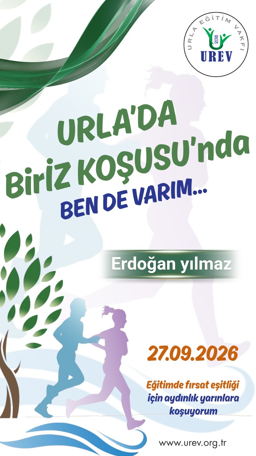 Erdoğan yılmaz ile Eğitime Bir Adım Daha kampanya görseli