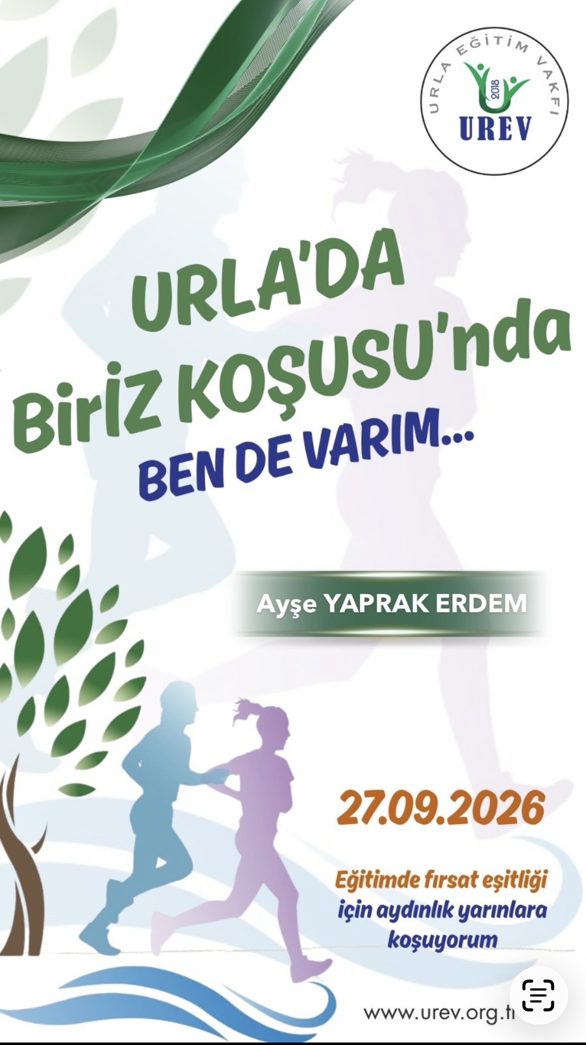 Bir Adım, Bir Gelecek 🏃‍♀️💙 kampanya görseli